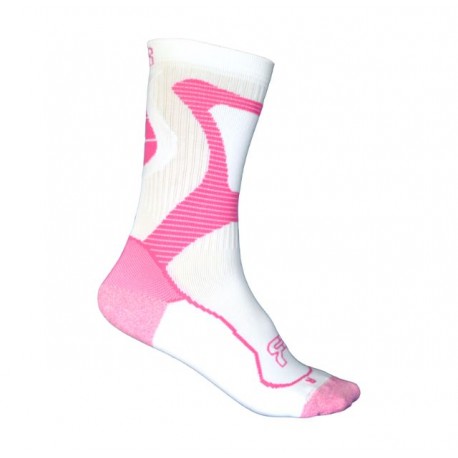 FR - Αθλητικές κάλτσες Nano - Άσπρο/Ροζ