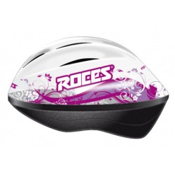 Roces Kid Helmet FLOWER WHITE/PURPLE