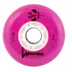 FR luminous GLITTER wheels 85A pink