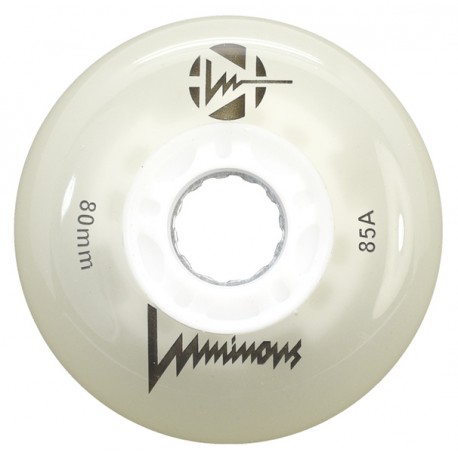 Luminous wheels 85A GLOW white