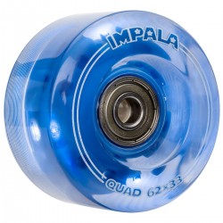 IMPALA 4 PACK WHEELS 62mm LED LIGHT UP blue