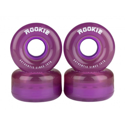 Rookie Quad Wheels Disco (4 Pack) Clear Purple