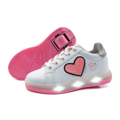 Breezy Heart Light Pink Roller Shoes