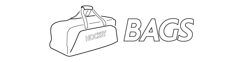 Hockey equipment bags for roller and ice hockey