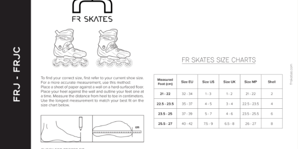 size chart FR Junior